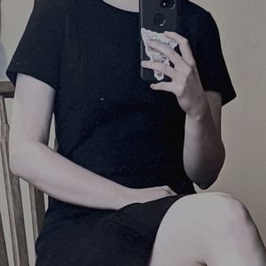 Ann Taylor black scuba dress